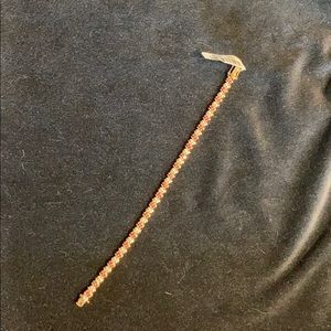 Ruby & CZ Tennis Bracelet